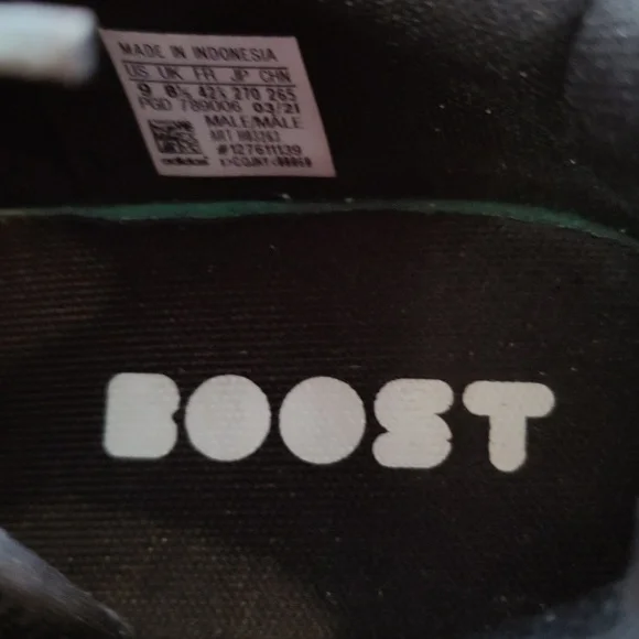 Adidas Kaptir Super Trail running shoes black orange white and gray size 9 - Picture 8 of 11